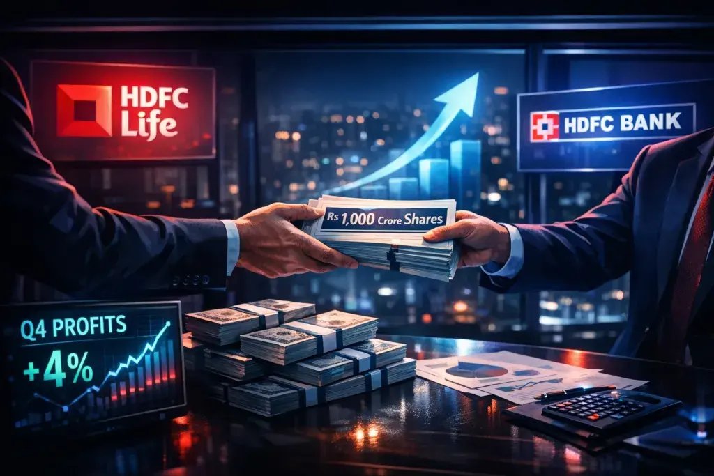 HDFC Life Issues Rs 1,000 Crore Shares to HDFC Bank Amid Modest Q4 Profit Growth